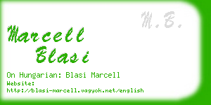 marcell blasi business card